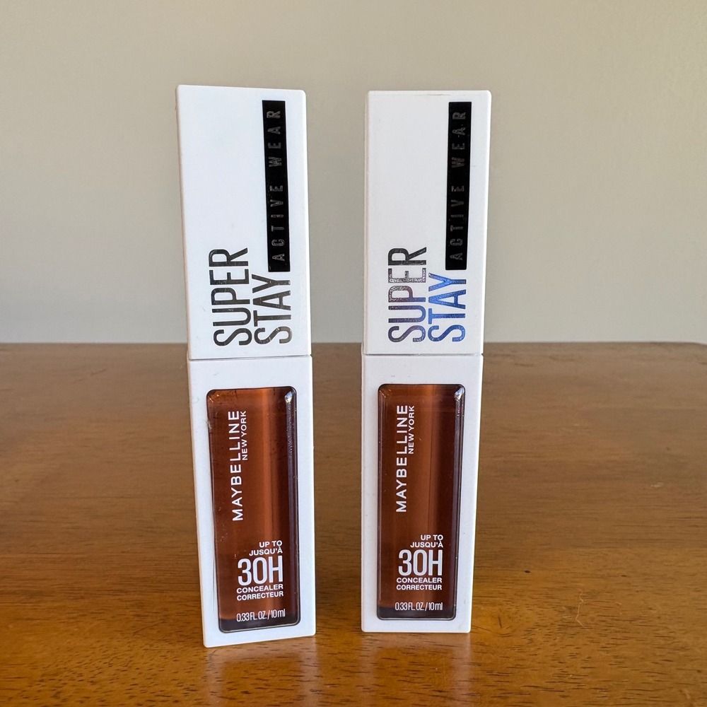 Lot 2 Maybelline Super Stay Active Wear 30H Concealer Shade 70 Deep 0.33 fl oz